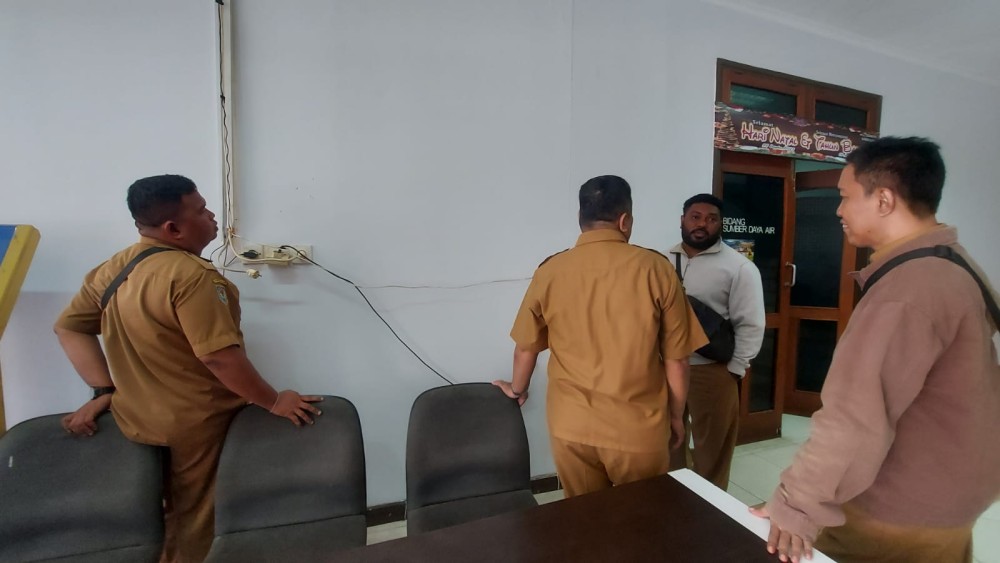Monitoring Mesin Digital & Hap Lite Mikrotik Mesin Absensi Digital Pada Dinas Pekerjaan Umum  Provinsi Papua